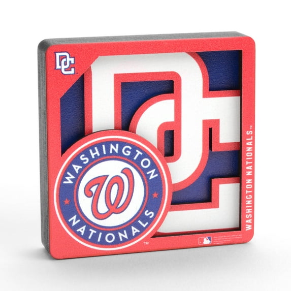 YouTheFan Washington Nationals 3D-LSM 3D Logo Series Magnet
