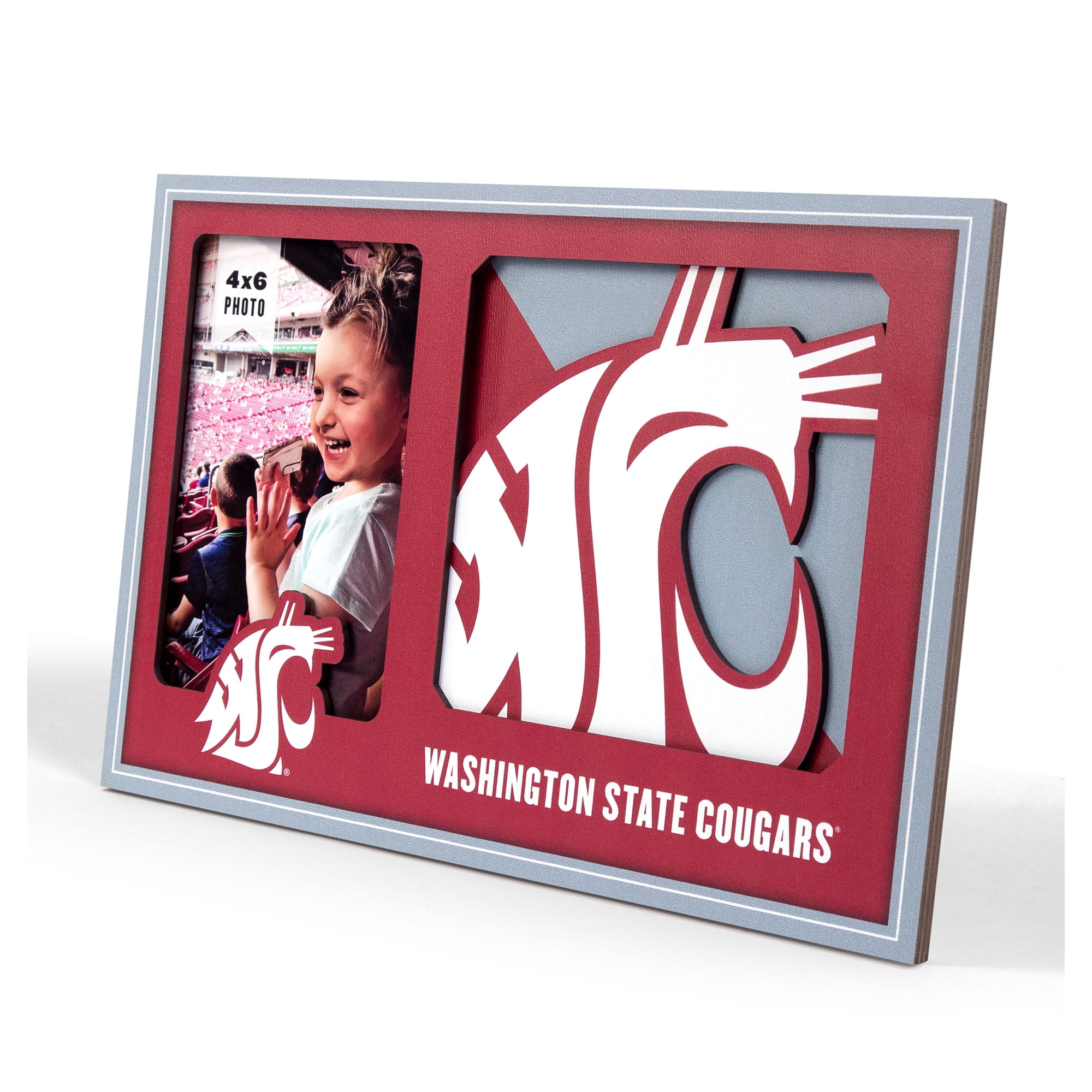 IDNA Washington State Cougars 3D Logo Series Picture Frame