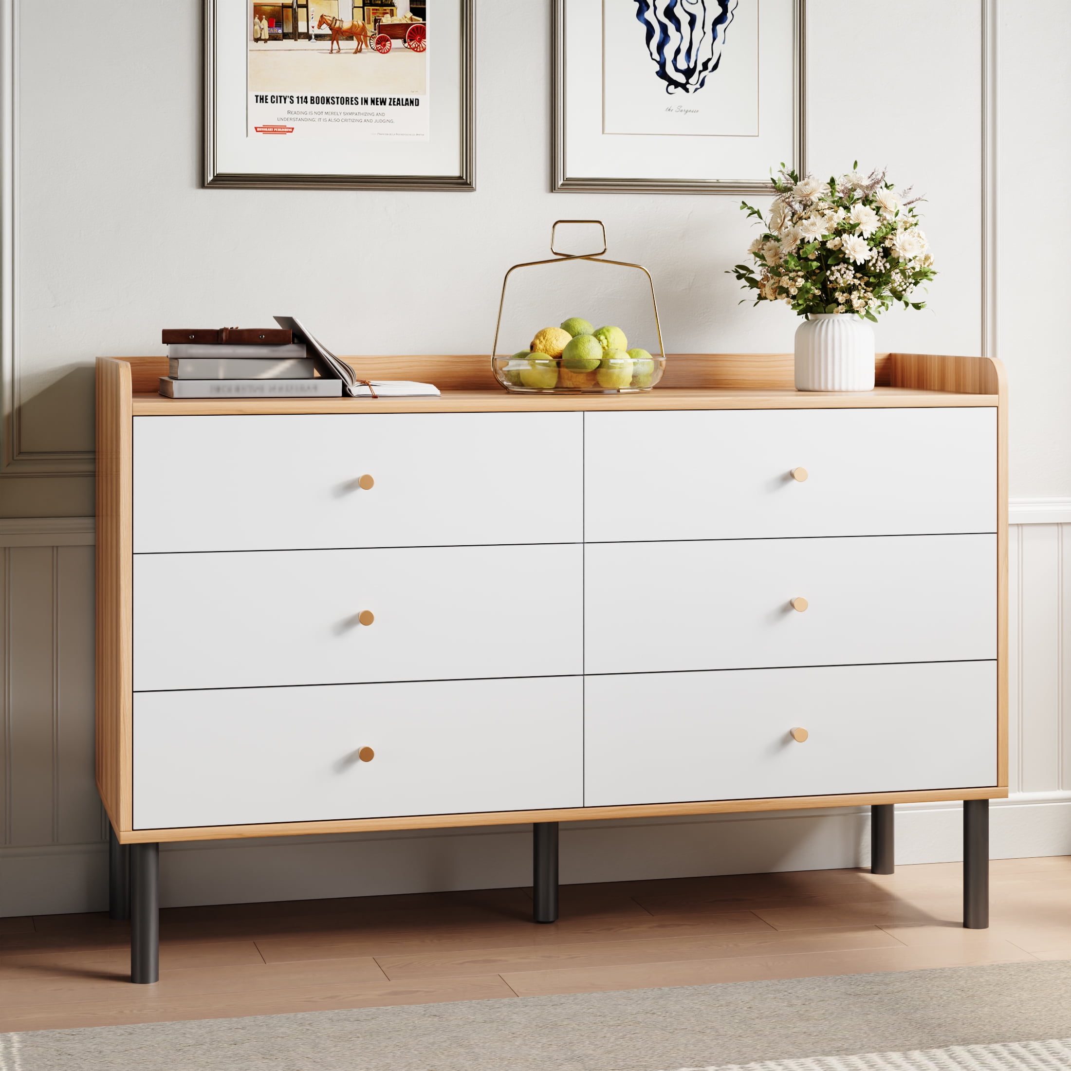 Youtrend 6 Drawer Modern Storage Cabi...