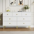 thumbnail image 1 of YouTrend 7 Drawer White Dresser,Adult Chest of Drawers with Golden Handles & Legs for Bedroom,Living Room,Hallway, 1 of 10