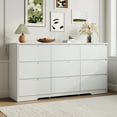 thumbnail image 1 of YouTrend 9 White Drawer Dresser W/ Hidden Handles,Modern Adult Wood Dresser for Bedroom, Living Room, Hallway, 1 of 8