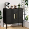 thumbnail image 1 of YouTrend Kitchen Sideboard Buffet Cabinet with 2 Door s& Adjustable Shelves,Coffee Bar Cabinet for Living Room Bedroom Entryway,Black, 1 of 9