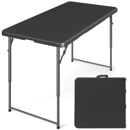 SUGIFT 4 Foot Folding Table Black