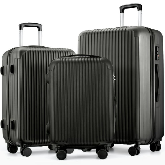 YouYeap Luggage 3 Piece Set Suitcase Spinner Hardshell Lightweight TSA Lock (3 piece set(20in24in28in))