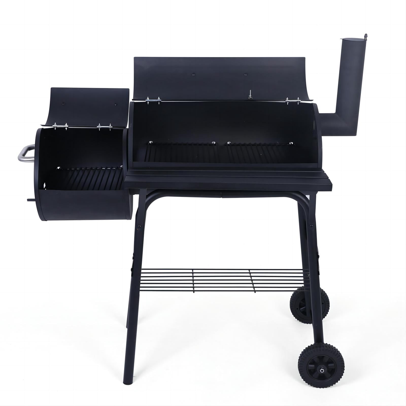 SUGIFT Portable BBQ Charcoal Grill with Offset Smoker Grill Machine Outdoor Grill  Grill Electric 44.10 X 25.10 X 44.70 In - AliExpress