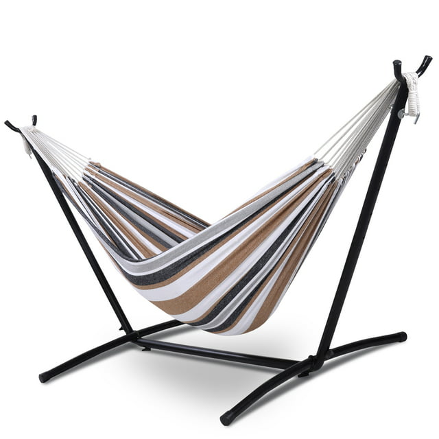 YouYeap Portable Double Hammock with Stand Included