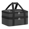 thumbnail image 1 of Youfenhome Double Insulated Casserole Carriers for Hot or Cold Food, Fits 9"×13" Baking Dish Food Warmer Carry Case for Trip, Insulated Food Containers Carrier for Parties, Picnic, Travel, Gray, 1 of 7
