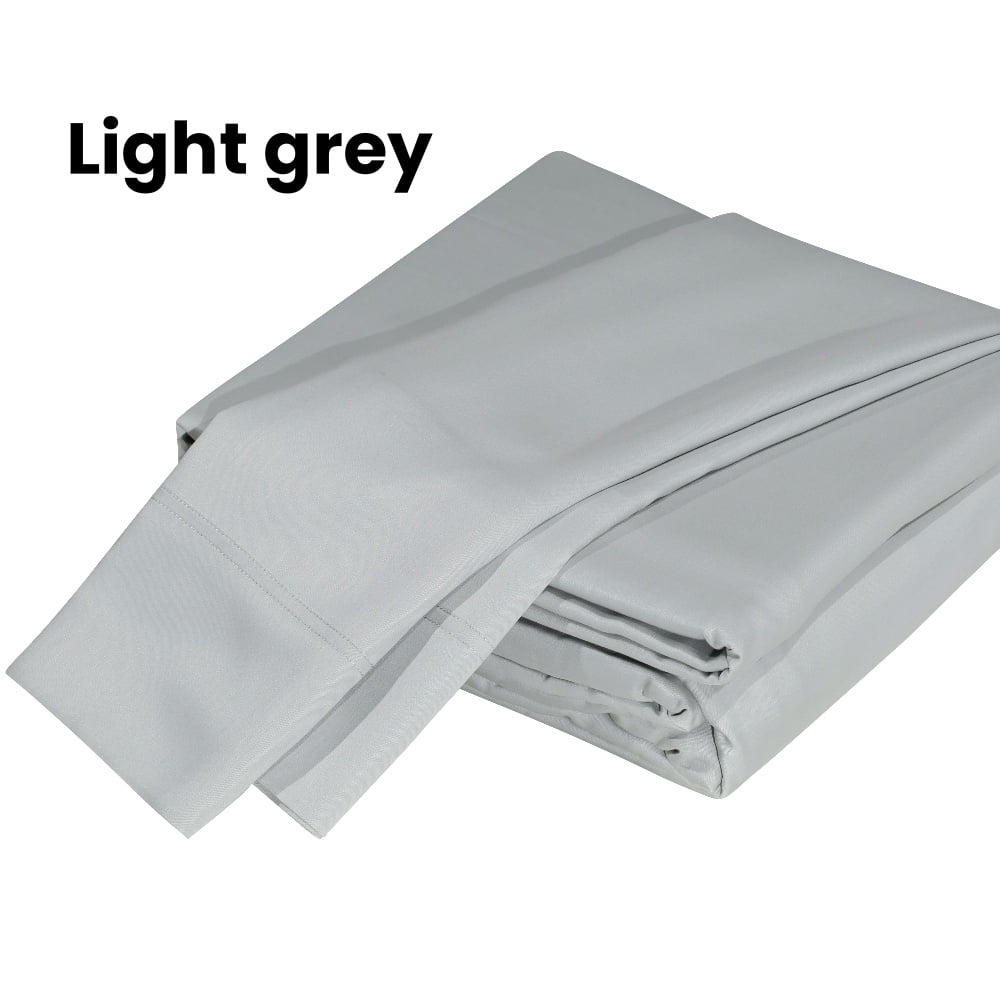 Yougu 4-Piece Sheet Set Oeko-TEX Certified,Viscose Derived from Bamboo,King sise,Light Gray