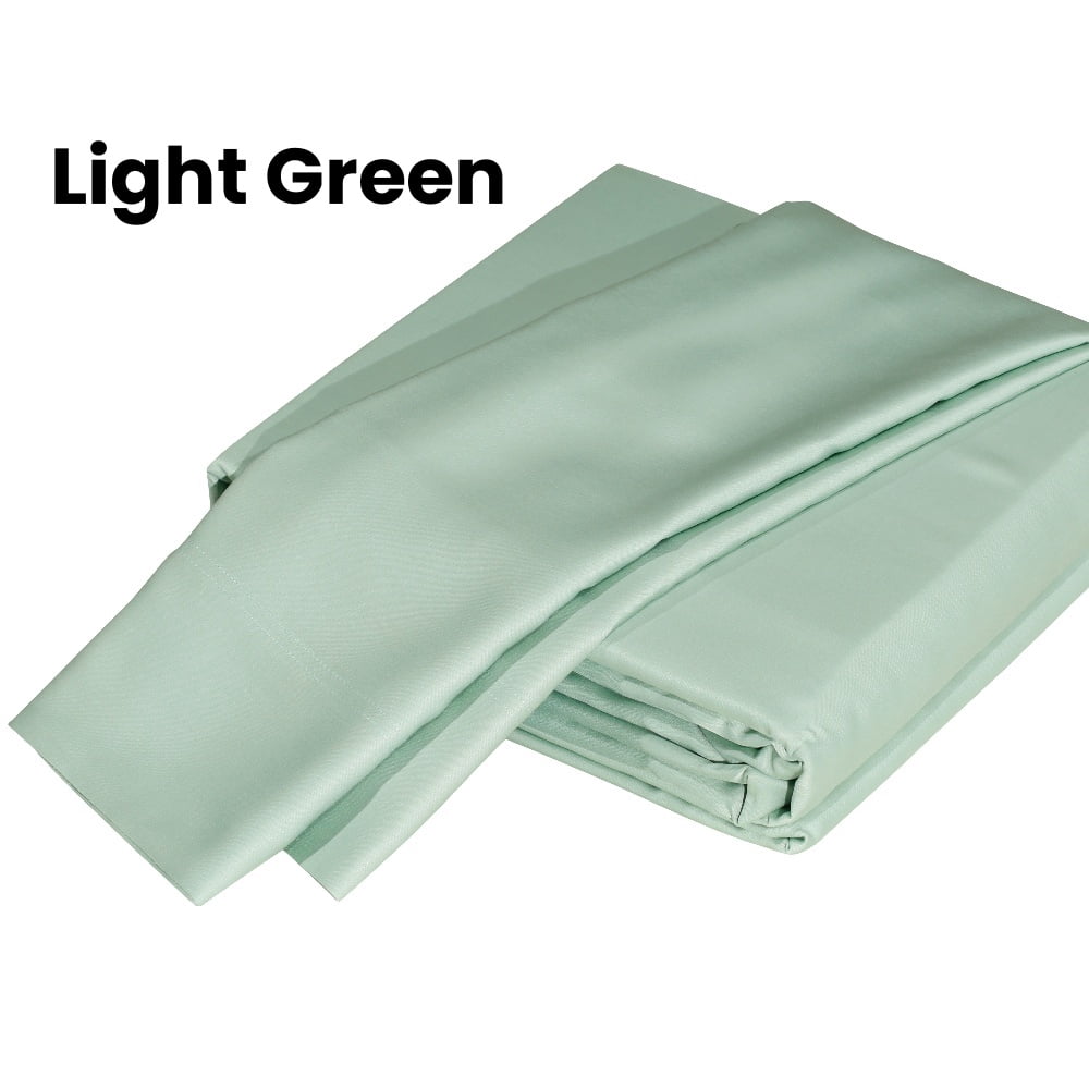 Yougu 4-Piece Sheet Set Oeko-TEX Certified,Viscose Derived from Bamboo,King sise,Light Green