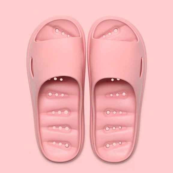 Yougu EVA Non-slip Bathroom Slippers, Men and Women,Pink