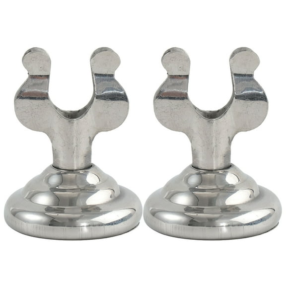Youliang 2pcs Mini Harp Style Table Number Holder Silver Stand