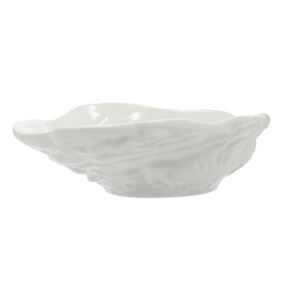 DINHEAROM Heat Resistant Ceramic Oyster Bowl for Hot Food and Instant Noodles 1Pc