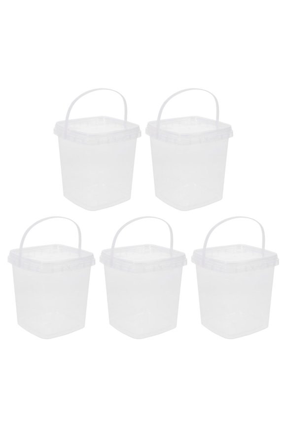 Cookie Bucket Fruit Snacks 5pcs Ice Cream Pail Container with Lid