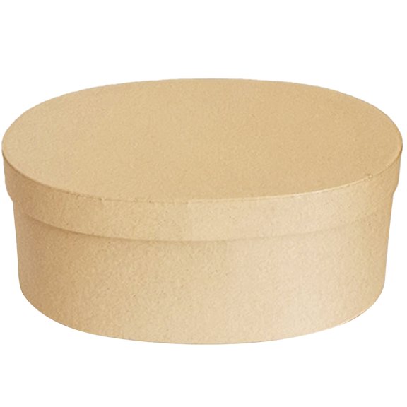 Youliang Cupcake Containers Paper Mache Box Oval Shape Kraft Paper Boxes with Lids