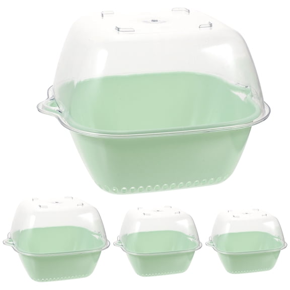 Youliang Double Layered Plastic Colander for Washing Rice, Fruits, Vegetables and Pasta