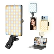 Youlisn Selfie Light for Phone, 60 LED Phone Light with Clip on, 3 Light Modes, Rechargeable 2000mAh, Portable Video Fill Light for iPhone/iPad, Laptop, Makeup, TikTok, Selfie, Vlog, Video Conference