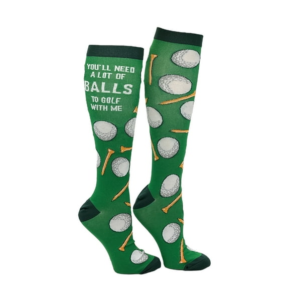Youll Need A Lot Of Balls to Golf With Me Funny Compression Socks for Men