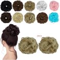 thumbnail image 1 of Youloveit 2PCS Messy Bun Hair Hairpiece Scrunchies Wavy Messy Synthetic Chignon Hairpiece for Women Hair pieceUpdo Bun Extensions, 1 of 8
