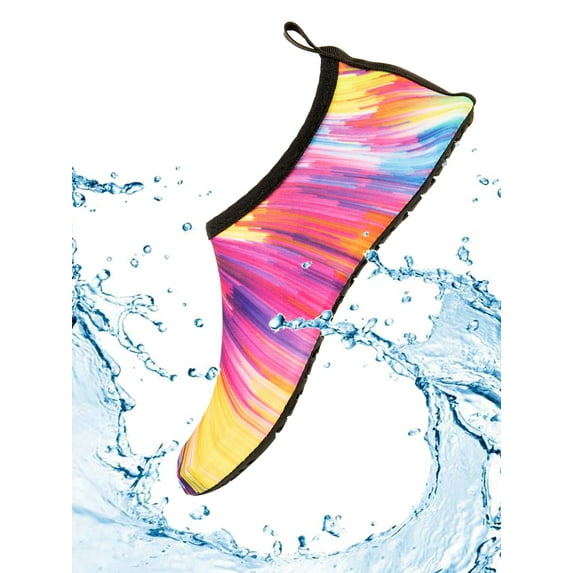 Youloveit Girls Beach Shoes Womens Soft Dye Water Shoes Aqua Socks Pool Beach Surf Swim Slip On Surf Yoga Outdoor Exercise