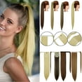 thumbnail image 1 of Youloveit Hairpiece Ponytail Clip on Extension Long Hair Around Ponytail Extension for Woman Synthetic Hair Extension Long Straight Pony Tail Hair Synthetic Hairpiece,20 Inch 28Inch, 1 of 7
