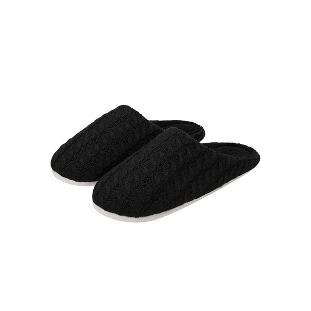 Youloveit Mens Slippers Memory Foam, Comfort Knitted CottonBlend