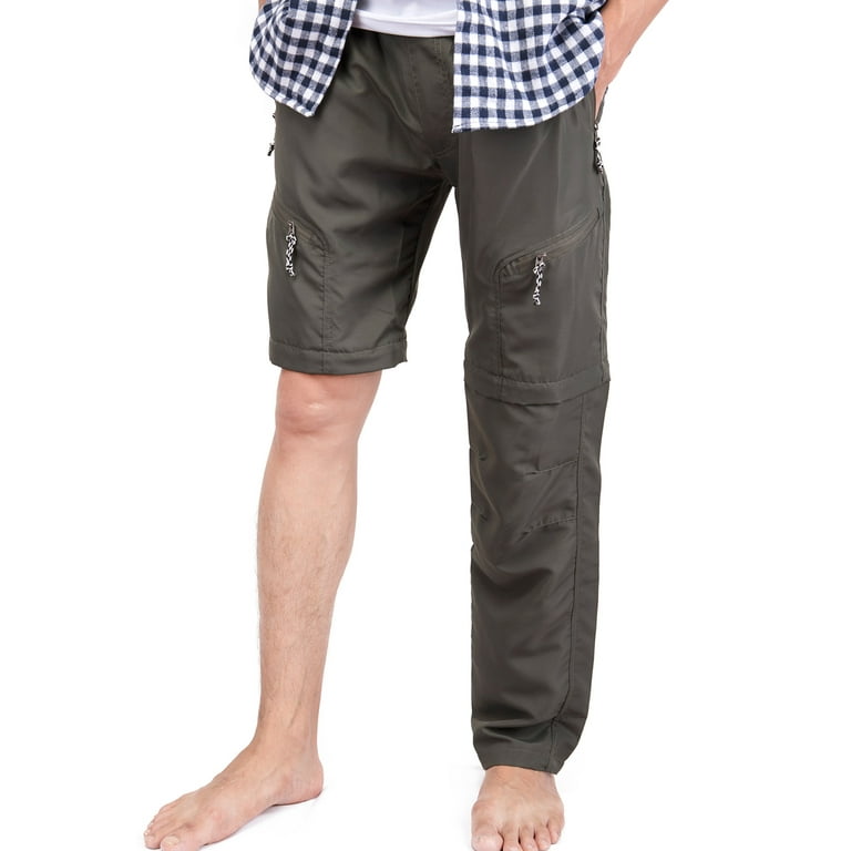 Men's pants that zip off into shorts top