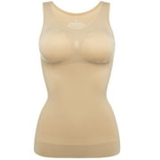 Youloveit Seamless Compression Abdomen Control Vest Upper Body Shaper Ladies Built In Removable Bra Winter