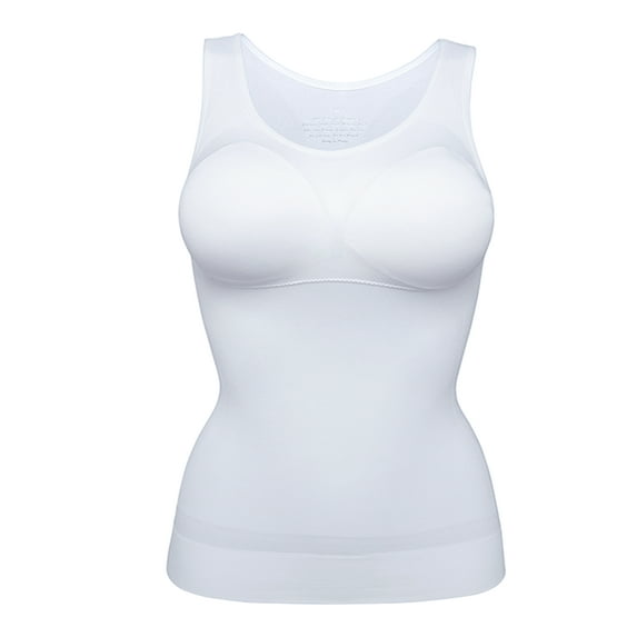 Youloveit Seamless Compression Abdomen Control Vest Upper Body Shaper Ladies Built In Removable Bra Winter