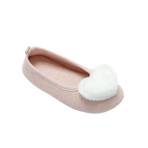 Youloveit Womens Indoor/Outdoor Basic Memory Foam Moccasin Slipper Slip-on Ballerina Winter House Slippers Bedroom Fuzzy Slippers Shoes