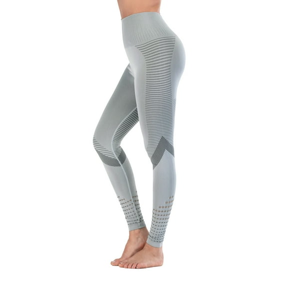 Youloveit Workout High Waist Yoga Capris Mesh Tights Gym Fitness Pants for Women Sport Leggings