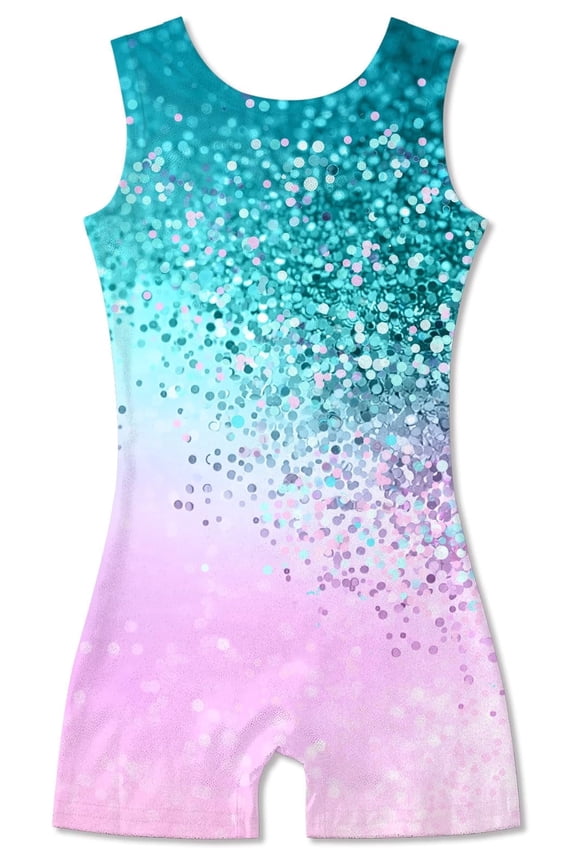 Girls Gymnastics Leotards Toddler Unitard Biketard Clothes Cute Kid Dance Outfit 2-10T