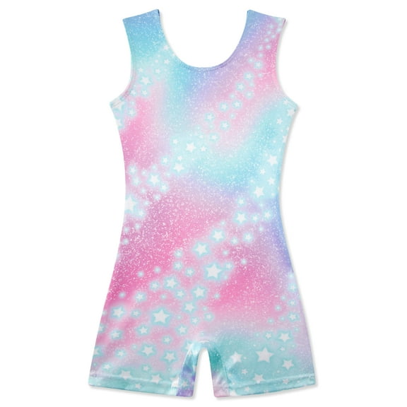 Aideaone Girls Gymnastics Leotards Toddler Unitard Biketard Clothes Cute Kid Dance Outfit 2-10T