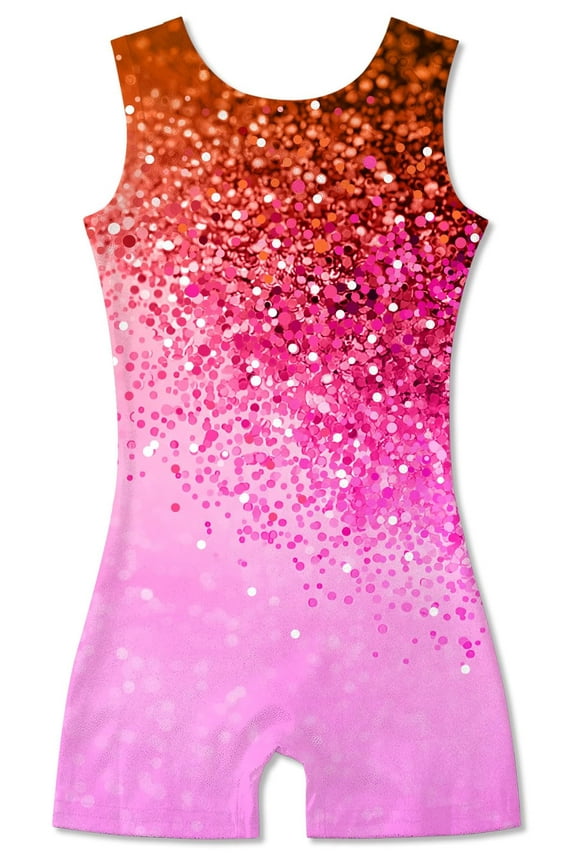 Girls Gymnastics Leotards Toddler Unitard Biketard Clothes Cute Kid Dance Outfit 2-10T