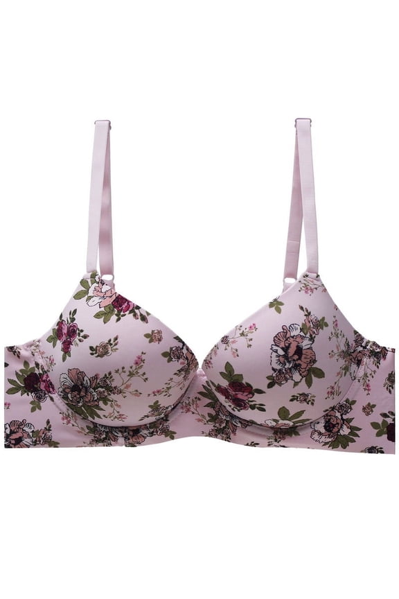 Women's Laser cut Push Up Bra with underwire, Sizes 32B to 40C