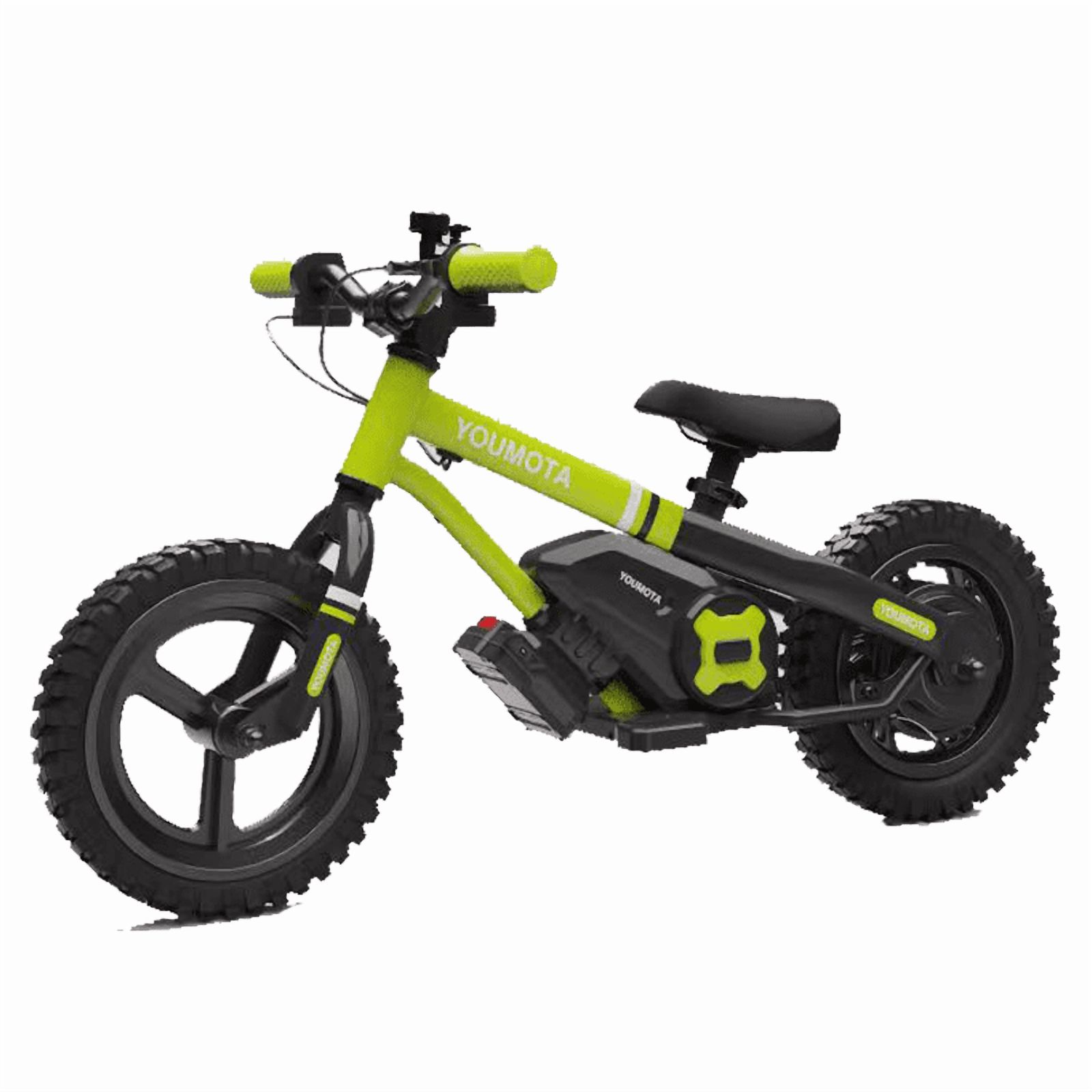 Youmota Brand Well-Balanced 100W 18.5V 4Ah Battery Powered 12Inch Mini Balance Bike Electric Blance Cycle with Anti-slip Footboard Max Speed 9.3MPH, Long Range 6.2 Miles with Removeable Battery,