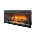 thumbnail image 1 of Youmumeub 42-Inch Wall-Mount or Built-In Electric Fireplace Insert — Realistic 4-Level Flame, Infrared Quartz Heat, Remote & Speaker, Timer, Adjustable Brightness, Tempered Glass, CSA Certified, 1 of 20