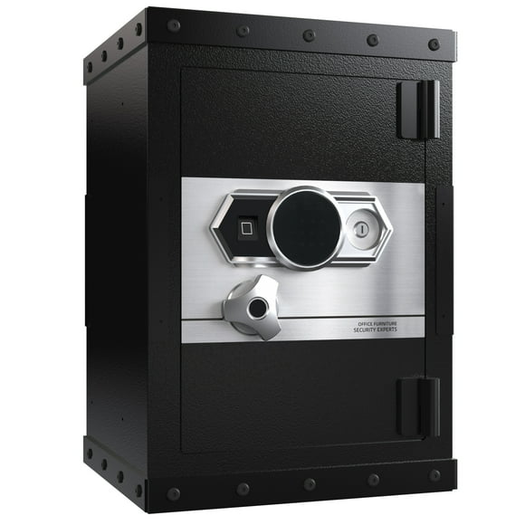 Youmumeub Heavy-Duty Steel Home and Gun Safe, Large Security Cabinet with Triple Lock System, Removable Shelves & Gun Racks, Black