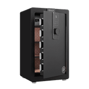 Youmumeub Large Biometric Safe Box for Home, 27.5" Fingerprint Security Safe with Electronic Keypad, Anti-Theft Steel Cabinet with Hidden Compartment for Cash Jewelry Documents