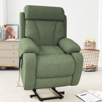 Youmumeub Power Lift Recliner Chair for Elderly, Dark Green Velvet Electric Stand Up Sofa, 330lbs Heavy Duty Remote Control Lift Chair with Side Pocket for Living Room