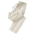 thumbnail image 1 of Youmylove Mens Sweatpants Ice Silk Quick Dry Hiking Pants With Zipper Pockets Lightweight Breathable Workout Straight Leg Trousers Regular Fit Trousers, 1 of 7