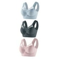 thumbnail image 1 of Youmylove 3-Pack Bra Women Large Strapless Lace Full-coverage Underwear Thin Side Fold Side Gather Adjustable Bra Breathable Brassiere, 1 of 3