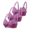 thumbnail image 1 of Youmylove 3-Pack Women Bra Comfortable Wireless Thin Size Large Gathering Underwear Full Coverage Bra Seamless Brassiere, 1 of 2