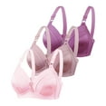 thumbnail image 1 of Youmylove 3-Pack Women Bra Comfortable Wireless Thin Size Large Gathering Underwear Full Coverage Bra Female Brassiere, 1 of 2
