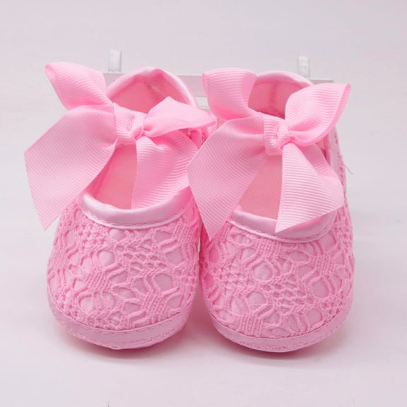 Youmylove Baby Girl Soft Shoes Soft Soled Non- Bowknot Footwear Crib Shoe Baby Shoes Spring/Autumn