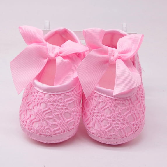 Youmylove Baby Girl Soft Shoes Soft Soled Non-Slip Bowknot Footwear Crib Shoe Baby Shoes For Girls Boys