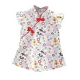 thumbnail image 1 of Youmylove Baby Girls Qipao Cheongsam Sleeveless Floral Party Princess Dress Outfits Toddler Short Dresses Clothes Stylish Playwear, 1 of 4