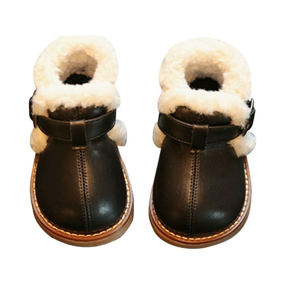 Youmylove Baby Girls Shoes Fall Winter Baby Girls Walking Shoes Soft Soled Princess Shoes 1 2 Years Old Baby Cotton Shoes Boots Walking Shoes Child Leisure Footwear Prewalker