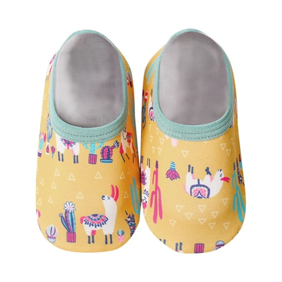 Youmylove Baby Kids Boys Girls Animal Prints Cartoon Floor Socks Barefoot Aqua Socks Non- Shoes Child Leisure Toddler Footwear