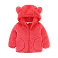 thumbnail image 1 of Youmylove Baby Winter Girl Coat Outerwear Kids Hooded Boy Children Jacket Toddler Girls Coat Jacket Cute Clothing, 1 of 3