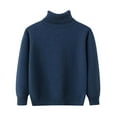 thumbnail image 1 of Youmylove Boys Crewneck Long Sleeve Pullover Sweaters Fall Winter Turtleneck Sweater Tops Toddler Baby Knitted Sweatshirt Sweater Clothes Lightweight Zip Kids Parka Coat, 1 of 1